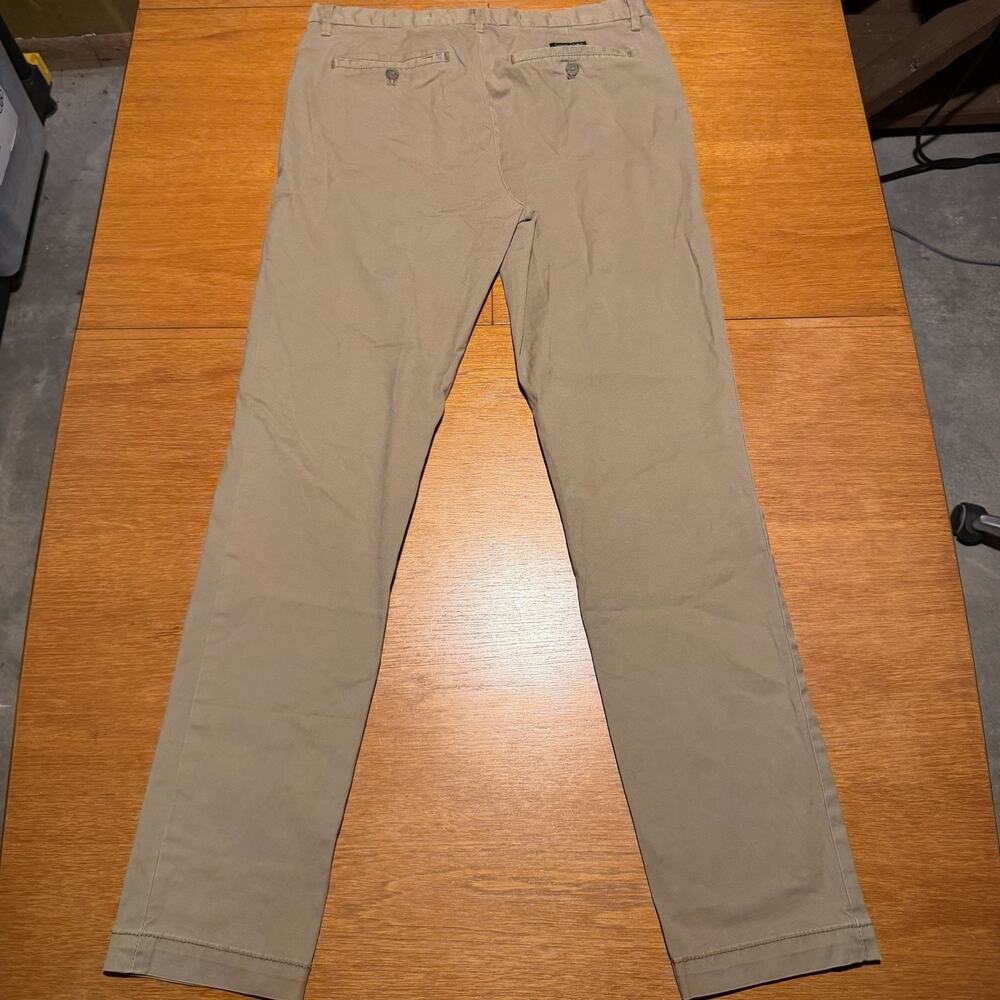 Banana Republic Lived-In Chino Skinny Fit Pants Men’s Size 32x32 Khaki Brown - Picture 6 of 12